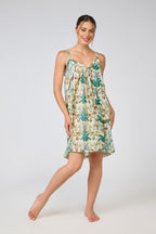 Emma 100% Cotton Nightie - Peacock
