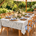 100% Cotton Rectangle Tablecloth – 150x270 cm Warm Beige