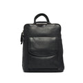 Rugged Hide Leather Backpack & Crossbody Bag - Vanessa Black
