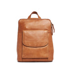 Rugged Hide Leather Backpack & Crossbody Bag - Vanessa Tan
