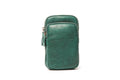 Rugged Hide Leather Phone Bag - Zita Pine Green