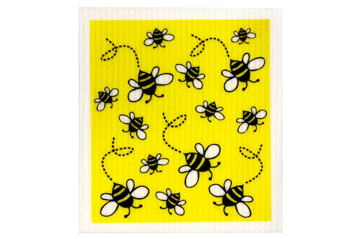 RetroKitchen Biodegradable Sponge Dish Cloth - Bees