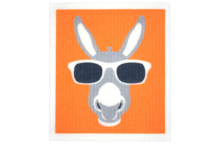 RetroKitchen Biodegradable Sponge Dish Cloth - Donkey