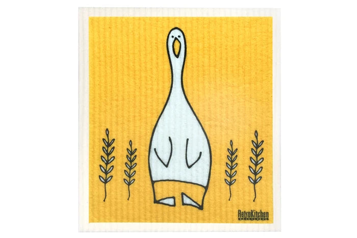 RetroKitchen Biodegradable Sponge Dish Cloth - Duck