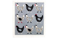 RetroKitchen Biodegradable Sponge Dish Cloth - Chickens
