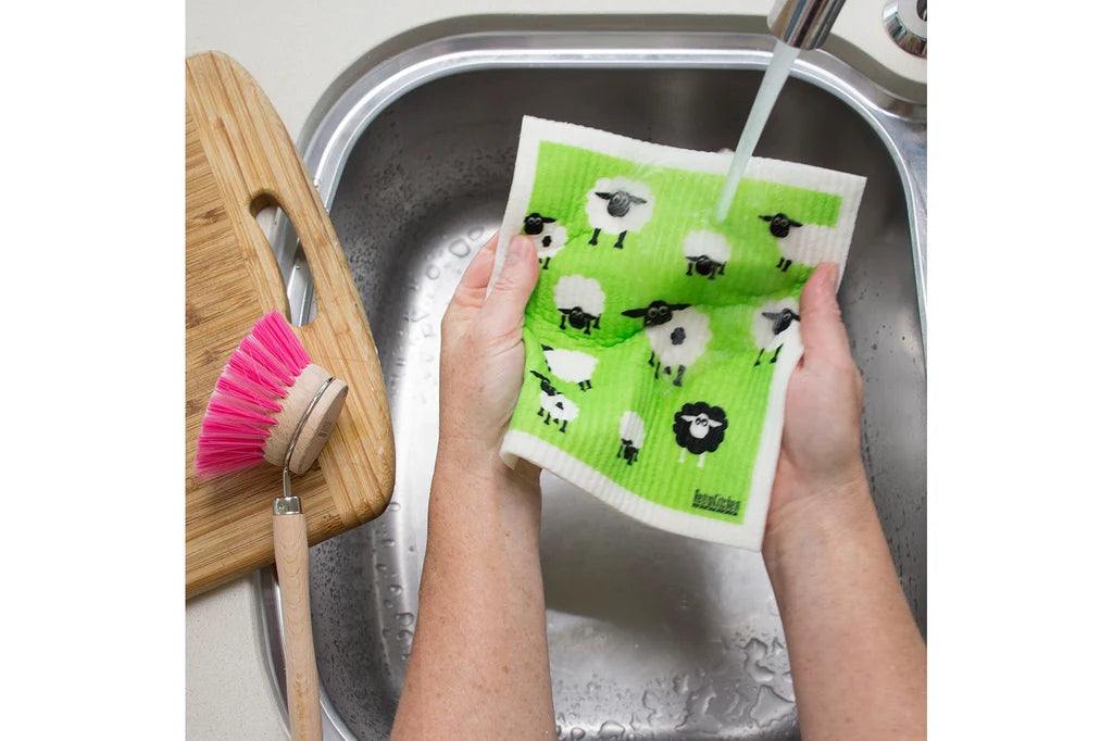 RetroKitchen Biodegradable Sponge Dish Cloth - Sheep
