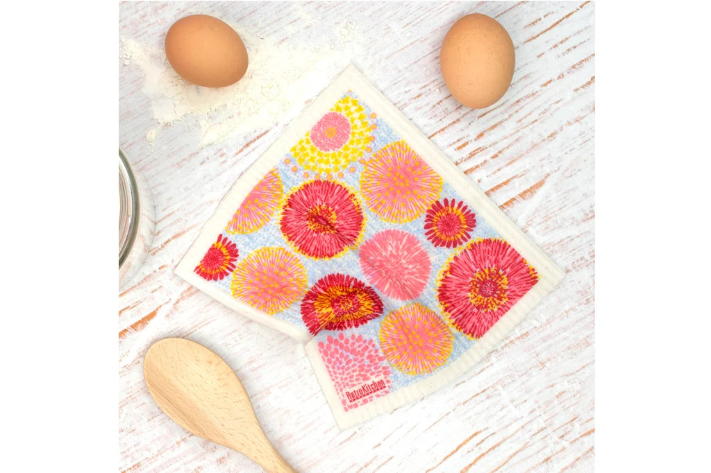 RetroKitchen Biodegradable Sponge Dish Cloth - Waratahs