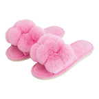 Pom Pom Slippers – Cosy Luxe -  Candy Pink