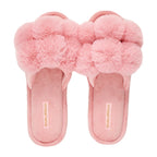 Pom Pom Slippers – Cosy Luxe - Shell Pink