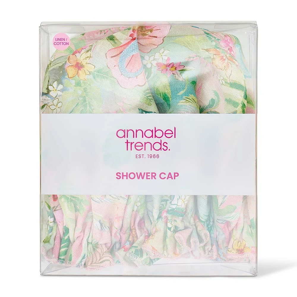 Shower Cap - Linen Cotton - Tiki Island