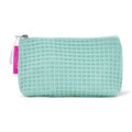Cosmetics Bag - Waffle Cotton - Small - Mint