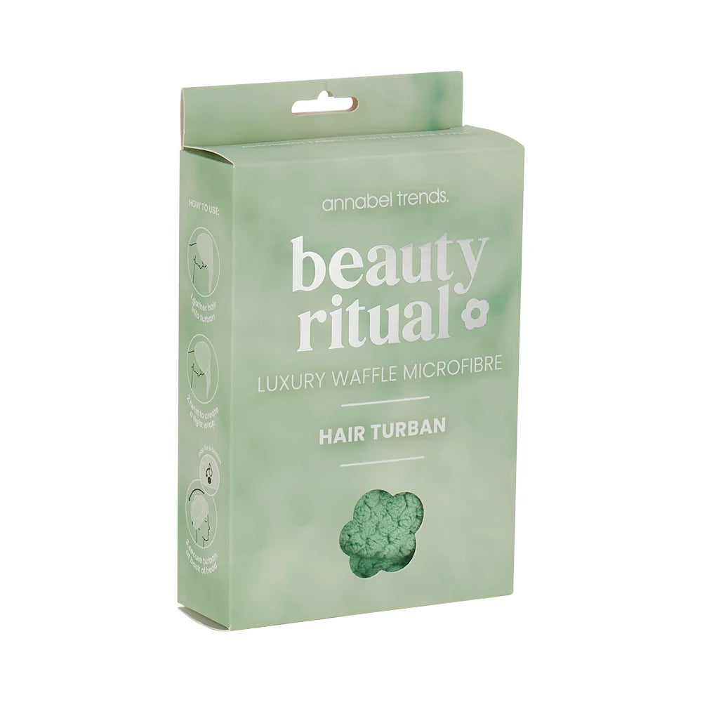 Beauty Ritual - Microfibre Hair Turban - Moss Green