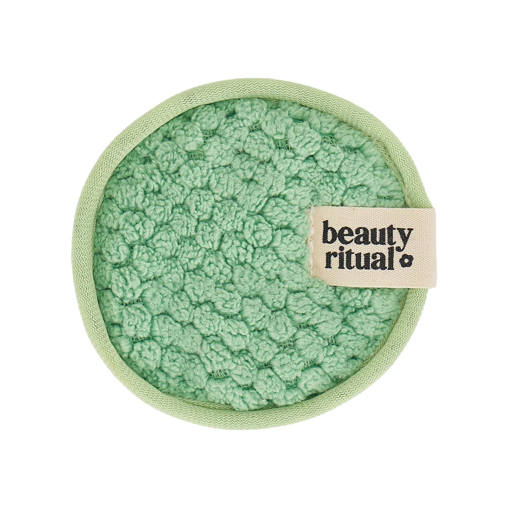 Beauty Ritual - Microfibre Reusable Face Cleansing Pads - Moss Green