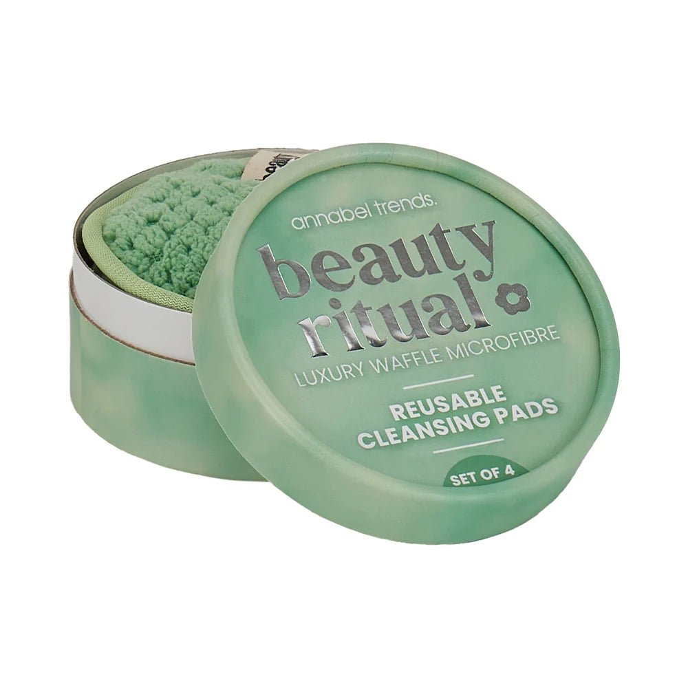 Beauty Ritual - Microfibre Reusable Face Cleansing Pads - Moss Green