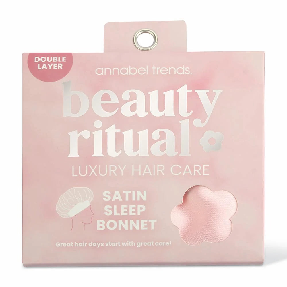 Beauty Ritual - Satin Sleep Bonnet - Dusty Pink