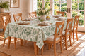 European Linen Stain Resistant Rectangle Tablecloth – 150x250cm Fern