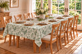 European Linen Stain Resistant Rectangle Tablecloth – 150x300cm Fern
