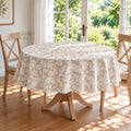 European Linen Stain Resistant Round Tablecloth – 150cm Versailles