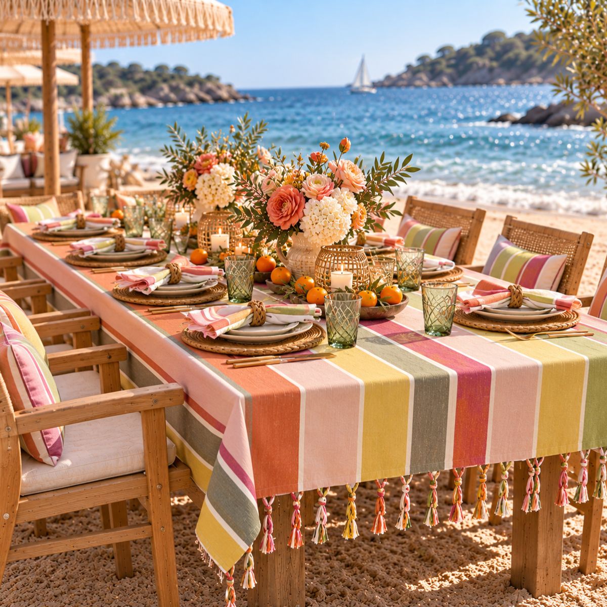 Carnival 100% Cotton Tablecloth – 150x250cm - Calabria