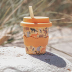 Bamboo Babychino Cup Silicone Lid & Straw - 4oz – Aussie Animals