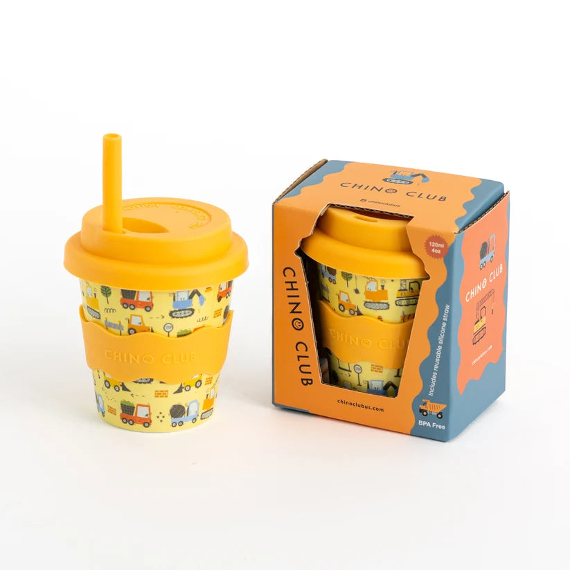 Bamboo Babychino Cup Silicone Lid & Straw - 4oz – Digger