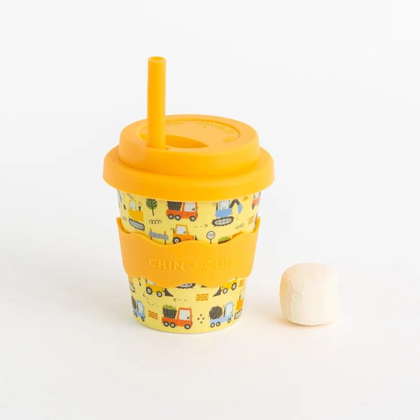 Bamboo Babychino Cup Silicone Lid & Straw - 4oz – Digger