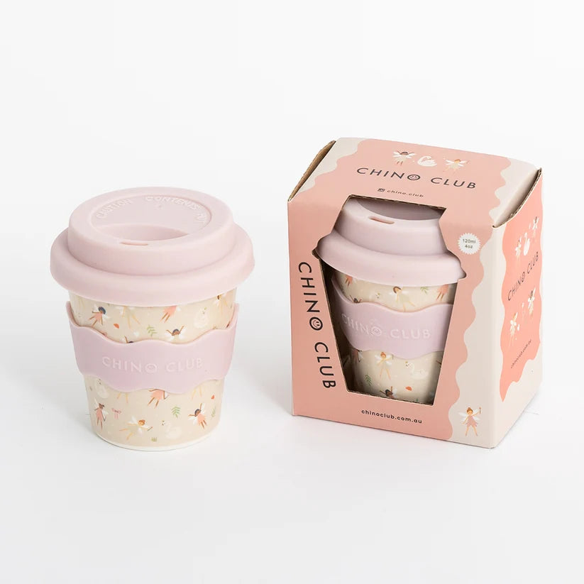 Bamboo Babychino Cup Silicone Lid & Straw - 4oz – Fairy