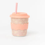 Bamboo Babychino Cup Silicone Lid & Straw - 4oz – Pink Daisy