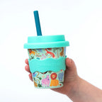 Bamboo Babychino Cup Silicone Lid & Straw - 4oz – Safari