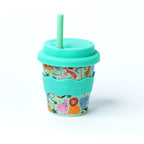 Bamboo Babychino Cup Silicone Lid & Straw - 4oz – Safari