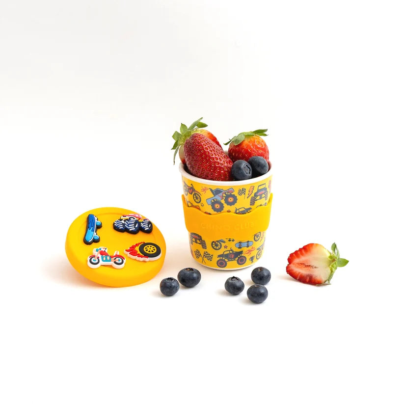 Bamboo Charm Kids Cup Silicone Lid & Straw - 8oz – Wheelies