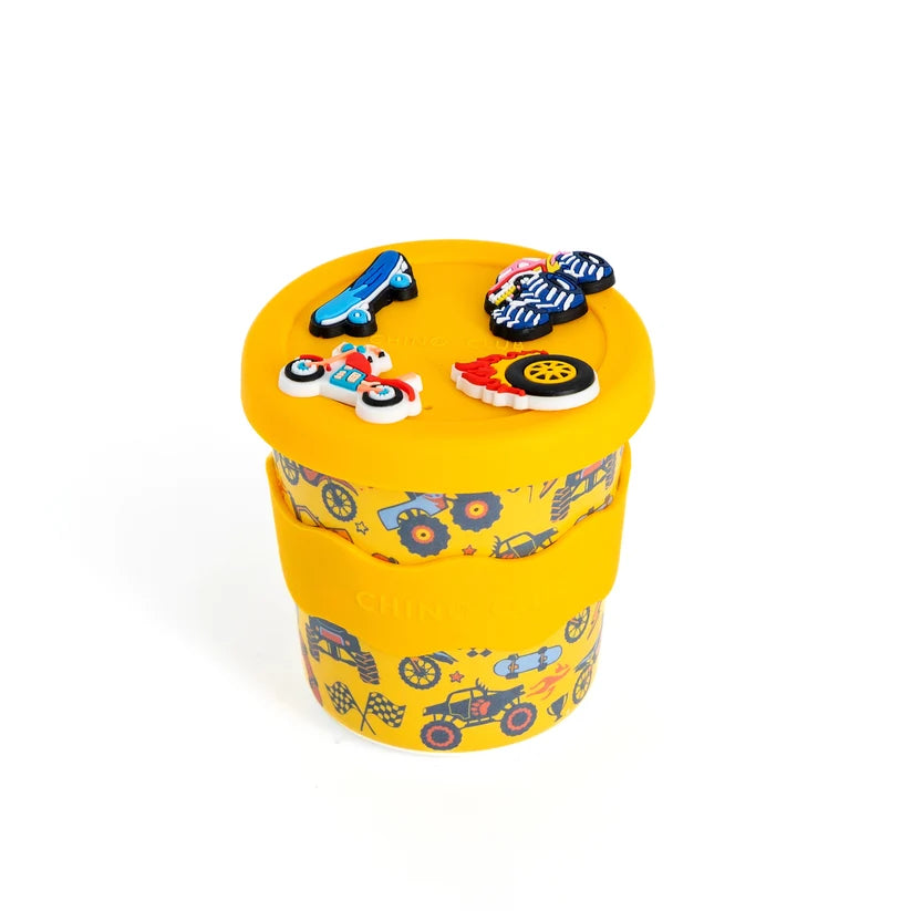Bamboo Charm Kids Cup Silicone Lid & Straw - 8oz – Wheelies