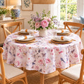 Botanica Stain Resistant Round Tablecloth – 180cm - Pink Gumnut