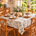 Botanica 100% Cotton Rectangle Tablecloth – 149x230cm - Magnolia