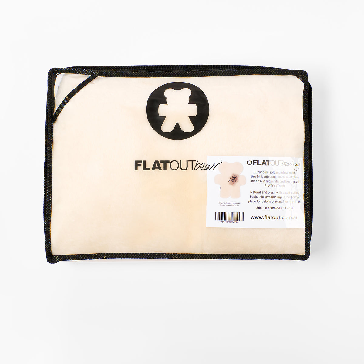 FLATOUTbear Rug - Milk