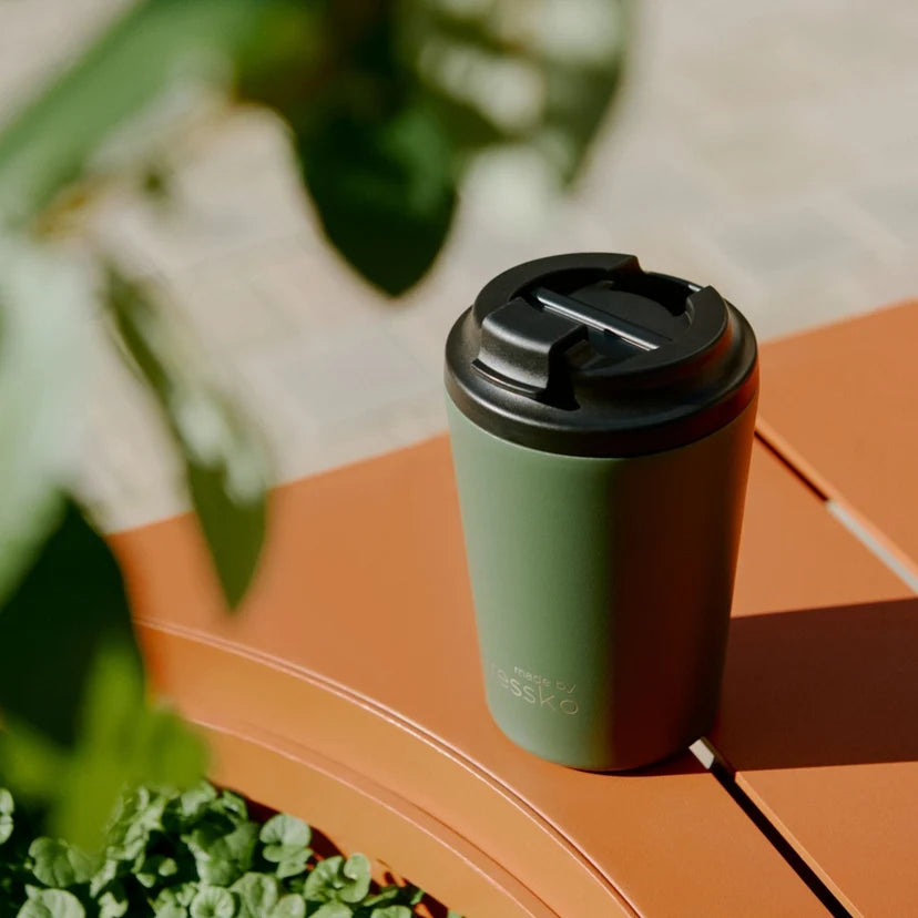 Camino Ceramic Reusable Coffee Cup 12oz - Khaki