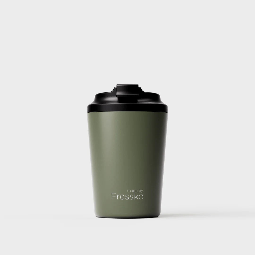 Bino Ceramic Reusable Coffee Cup 8oz - Khaki