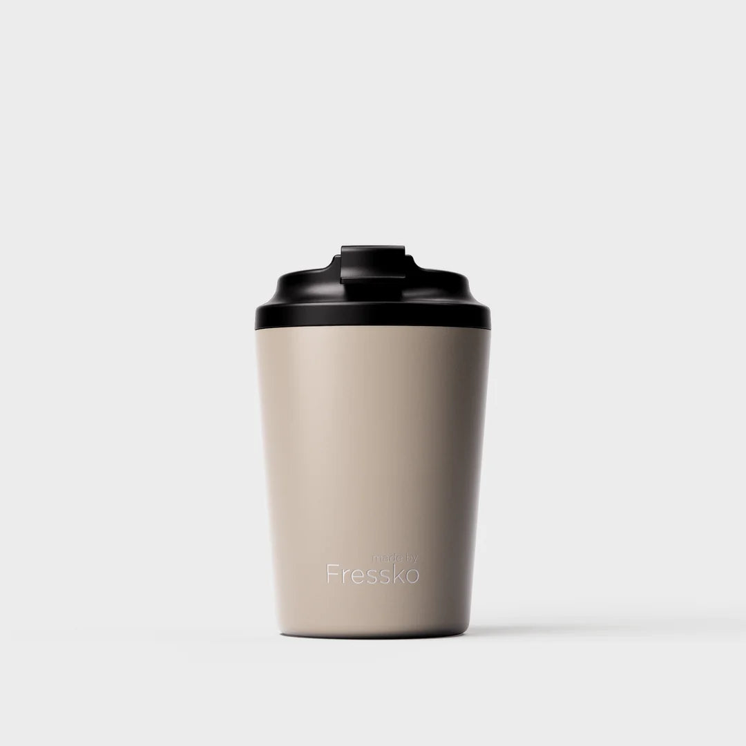 Bino Ceramic Reusable Coffee Cup 8oz - Oat