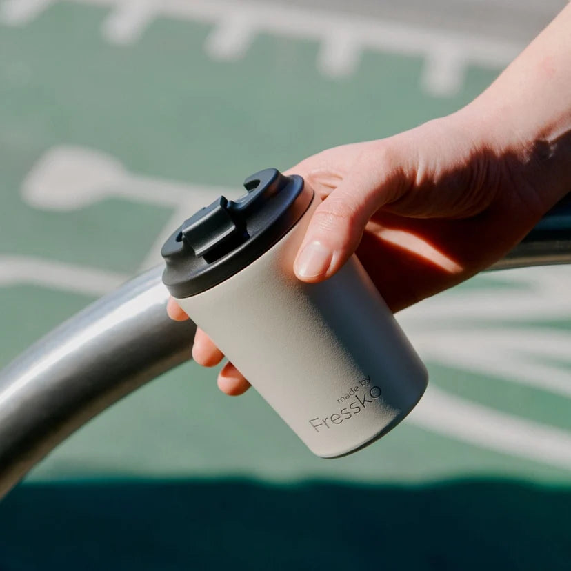 Bino Ceramic Reusable Coffee Cup 8oz - Oat