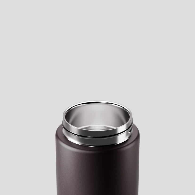 Move Ceramic Insulated Water Bottle with Titanium Straw 660ml - Espresso