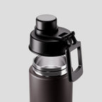 Move Ceramic Insulated Water Bottle with Titanium Straw 660ml - Espresso
