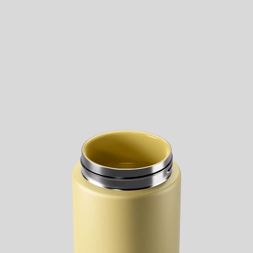 Move Ceramic Insulated Water Bottle with Titanium Straw 660ml - Limoncello