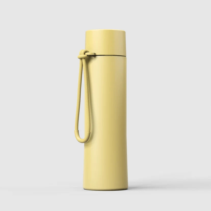 Move Ceramic Insulated Water Bottle with Titanium Straw 660ml - Limoncello