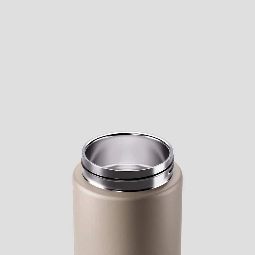 Move Ceramic Insulated Water Bottle with Titanium Straw 660ml - Oat