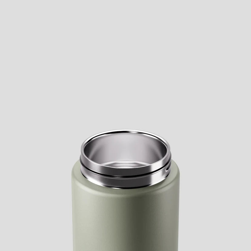 Move Ceramic Insulated Water Bottle with Titanium Straw 660ml - Sage