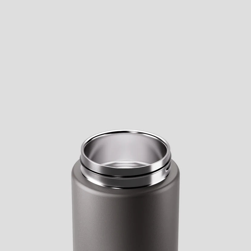 Move Ceramic Insulated Water Bottle with Titanium Straw 660ml - Slate