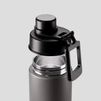 Move Ceramic Insulated Water Bottle with Titanium Straw 660ml - Slate