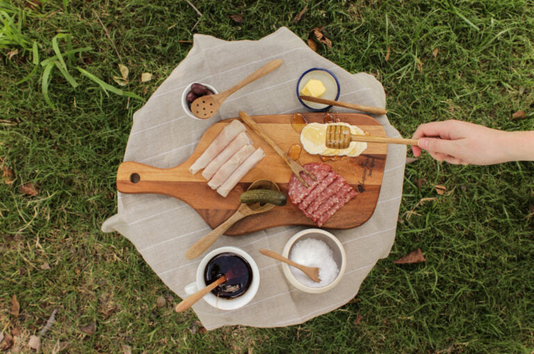 Acacia Wood Serving Utensil - Teaspoon