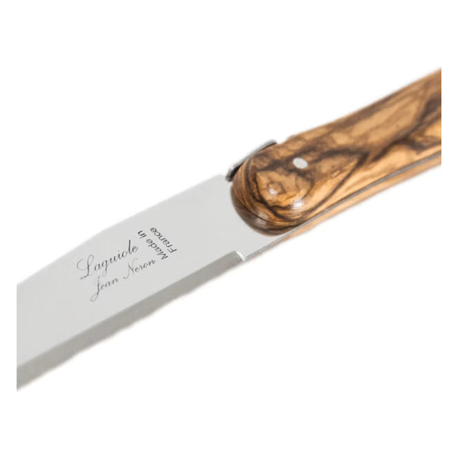 Laguiole Jean Neron Cheese Knife Olive Wood