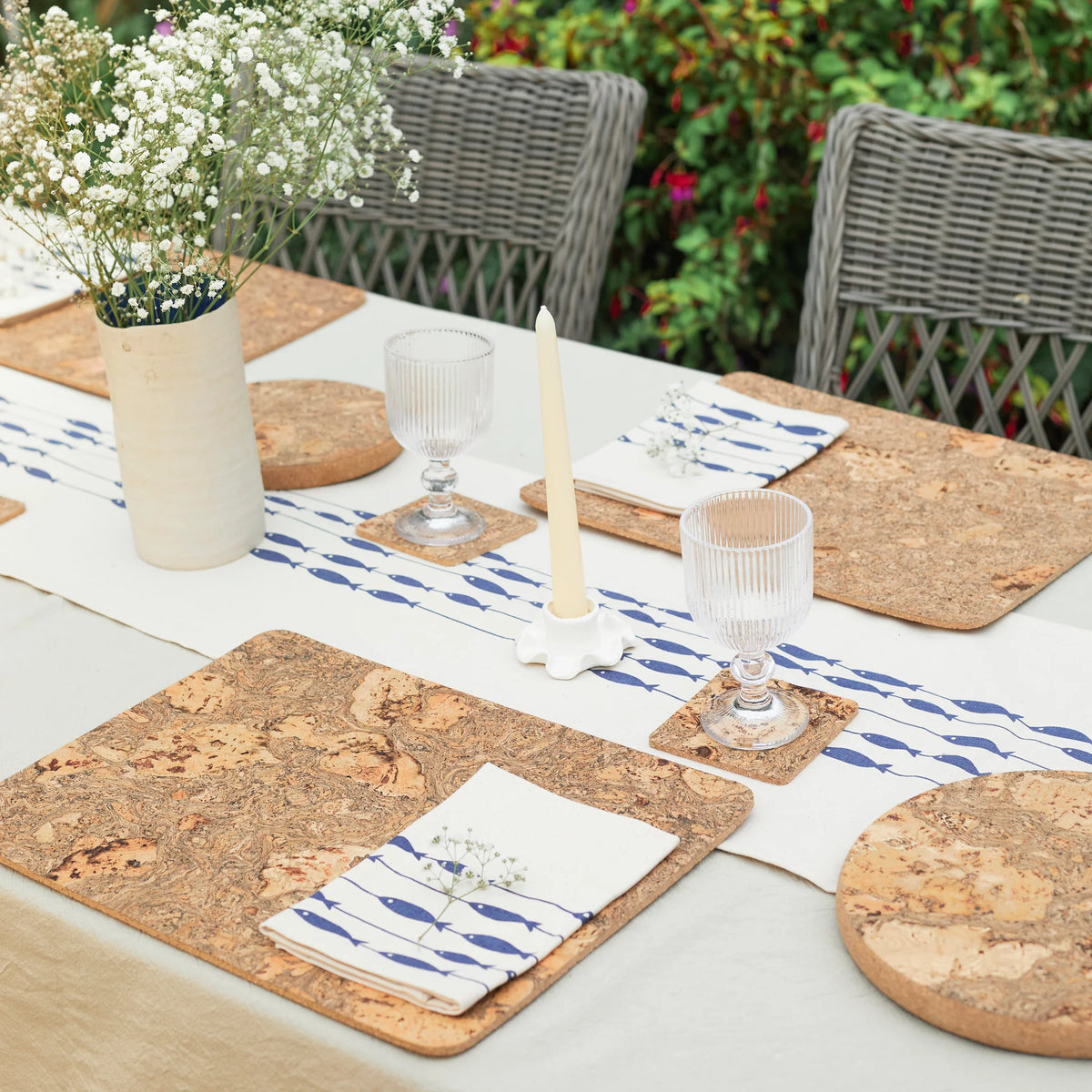 Natural Cork Placemats - Rectangle - Set of 4